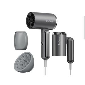 Hair Dryer 1800W Ionic Fast-Drying with Diffuser  Concentrator Nozzle for Cur...